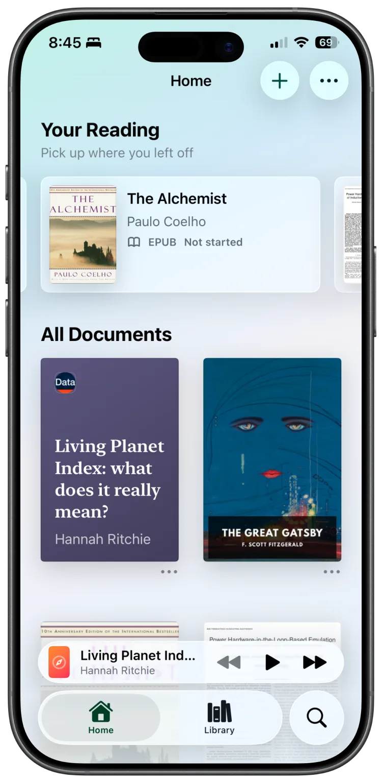 ONarrator library on iPhone